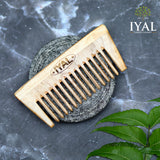 Short Wide Tooth Neem Comb